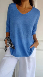 Anna™ | Lightweight Knit Top with V-Neck