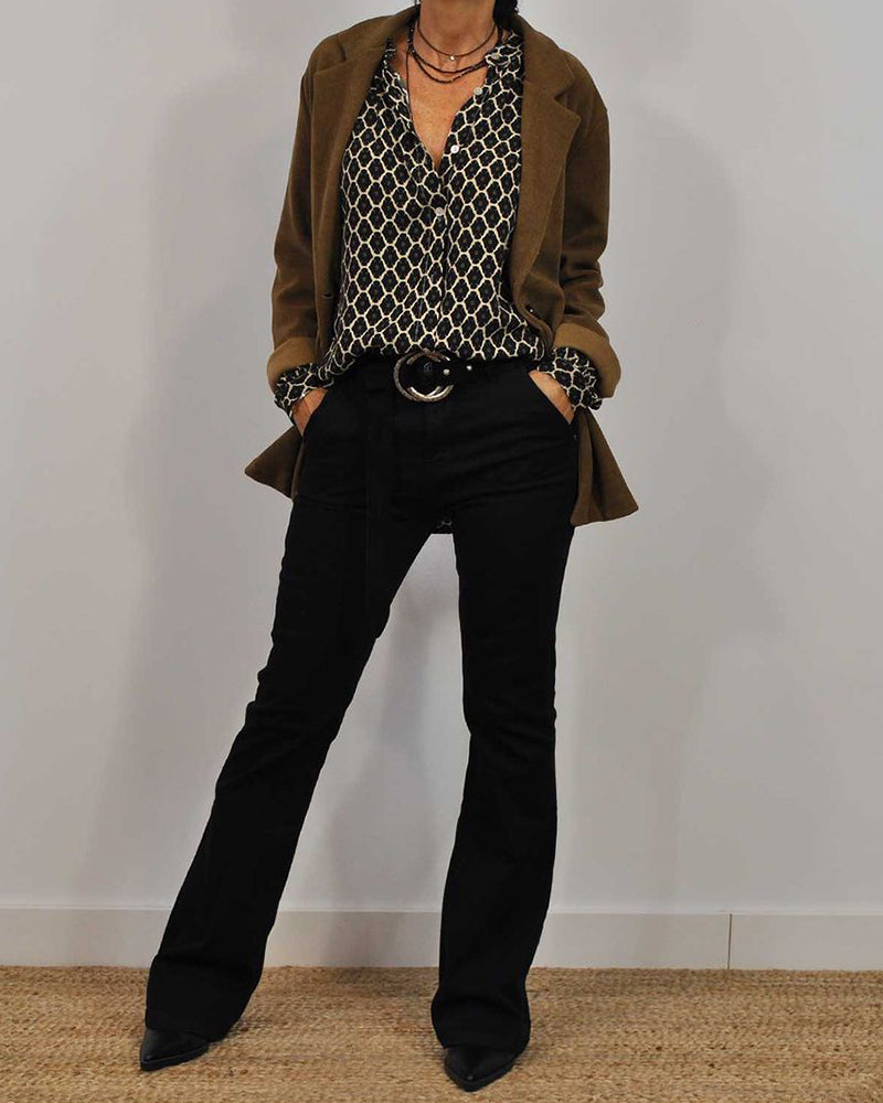 Elvira™ | Elegant Blouse with V-Neck