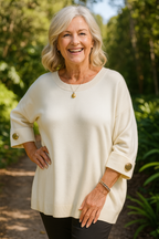 Danika | Sweater Blouse – Effortless Elegance, Everyday Comfort