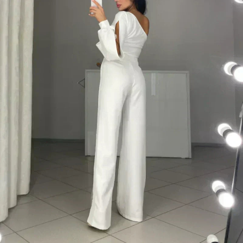 Ally™ One-Shoulder Flared Short Romper | Stylish Summer Romper